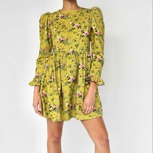 BATSHEVA X LAURA ASHLEY Mini Prairie dress